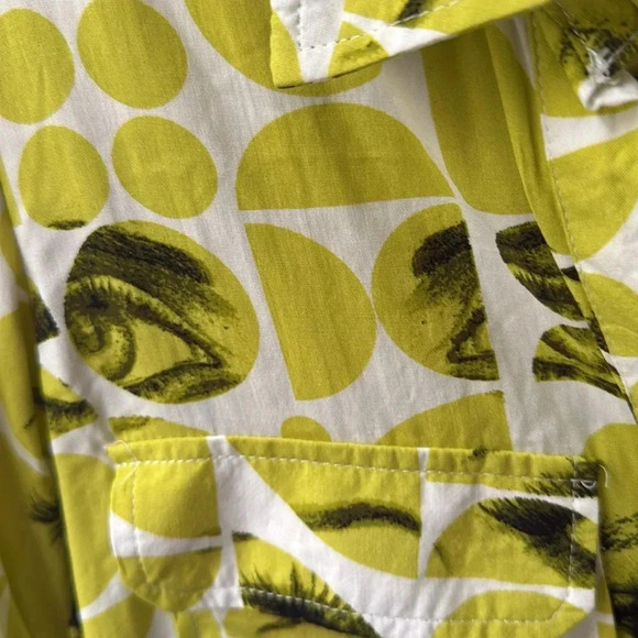 Milk and honey women’s button front blouse, long sleeve size medium Mod - Picture 5 of 6